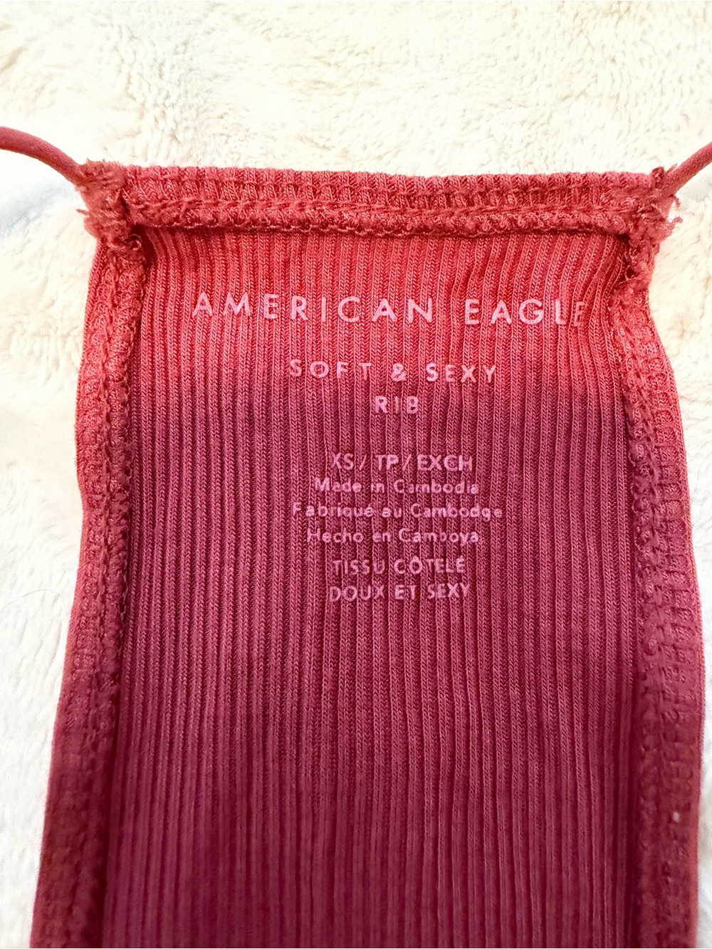 American Eagle Outfitters Ribbed Racerback Tank - Picture 3 of 3